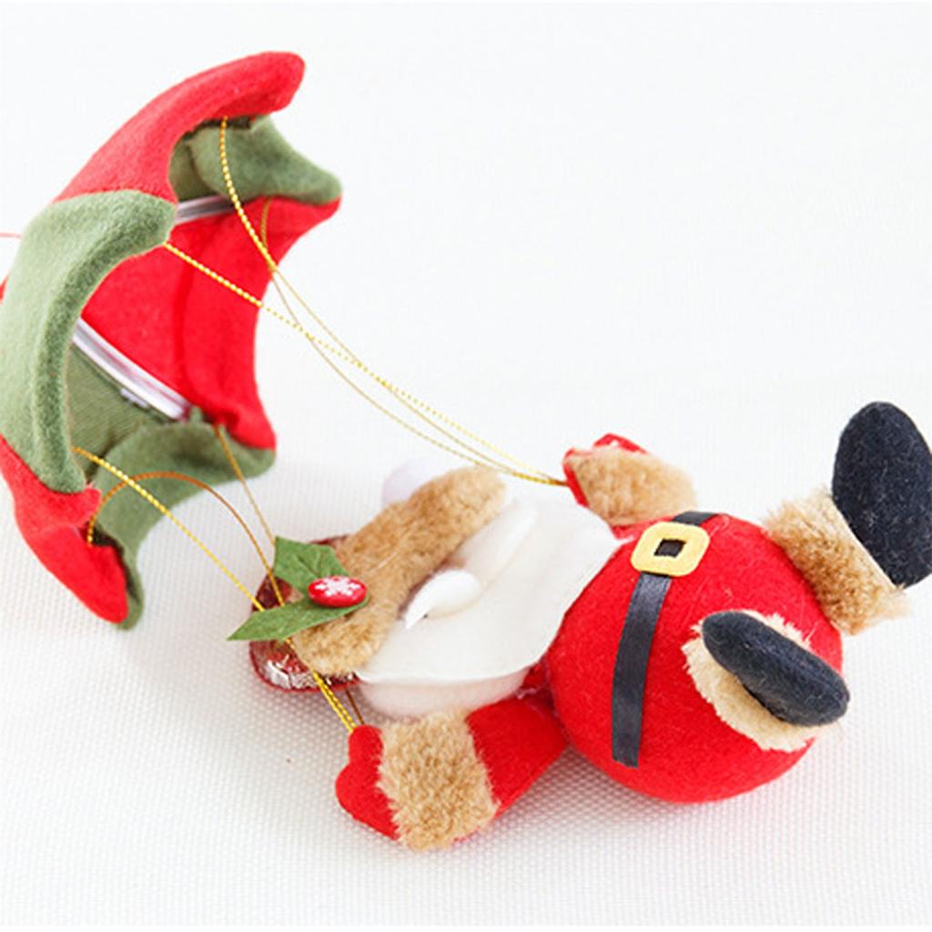 Świąteczny spadochron Święty Mikołaj Bałwan Wisiorki Wisiorek do dekoracji sceny