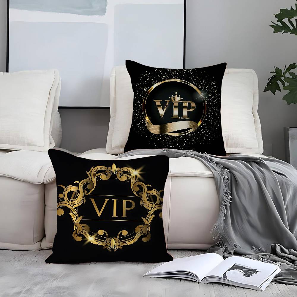 V-VIP Mitglieder Kissenbezug Abnehmbarer Waschbarer Kissenbezug – Ganzjährig Weiches Leinen