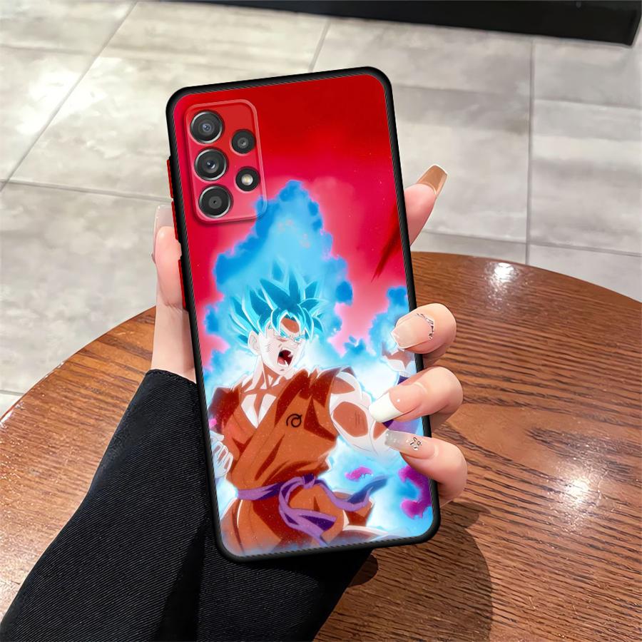 Dragon Ball Color Goku Case for Samsung Galaxy A15 A16 A06 A70 A05 A12 Note 20 Ultra 10+ 9 8 A14 A30 A13 A50 Back Phone Cover
