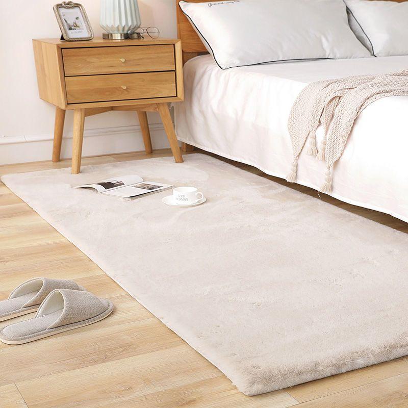 Thick Plush Faux Rabbit Fur Bedroom and Living Room Carpet