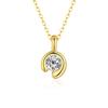 Exquisite Moissanite Clavicle Necklace: High-End Fashionable Pendant for Birthdays