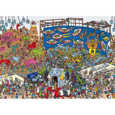 2000 Piece Jigsaw Puzzle - Finding Wally Dinosaur Astronaut, Popular Korean Puzzle
