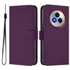 For Realme Narzo 80 Pro 5G Case Solid Color Wallet Leather Phone Cover with Strap