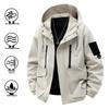 Cross2025 Trendy Men's Hooded Workwear Jacket - Spring/Autumn Mountain Style Windbreaker