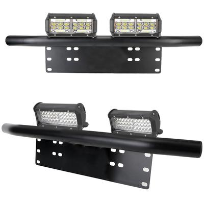Vordere Stoßstangen-Nummernschildhalterung aus Aluminium für Log-Lichter, Offroad-LED-Lichtleistenrahmenhalter