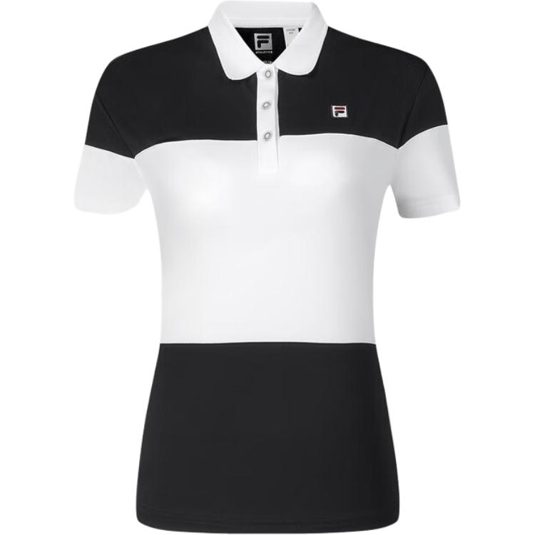 

Fila Женская трикотажная спортивная рубашка-поло для тенниса в стиле колор-блок, топы, нефритово-белый A11W423111AWT S