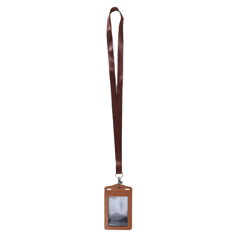 PU Leather Multi-function Card Holder Case for Work Badge Bus Pass ID Card Bank Card Credential Holder