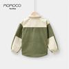 MOMOCO 2025 Winter Boys' Fashion Patchwork Shirt