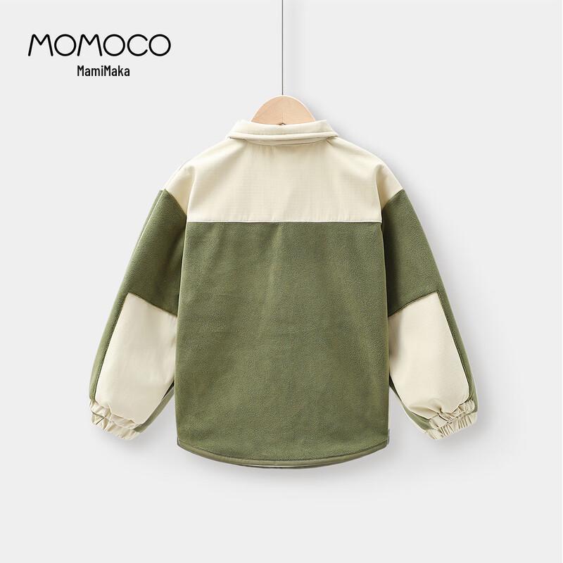 MOMOCO 2025 Winter Boys' Fashion Patchwork Shirt