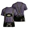 Men’s Vintage Pattern Short Sleeve T Shirt Loose Fit Casual Summer Top with Retro Print for Daily Wear Festival