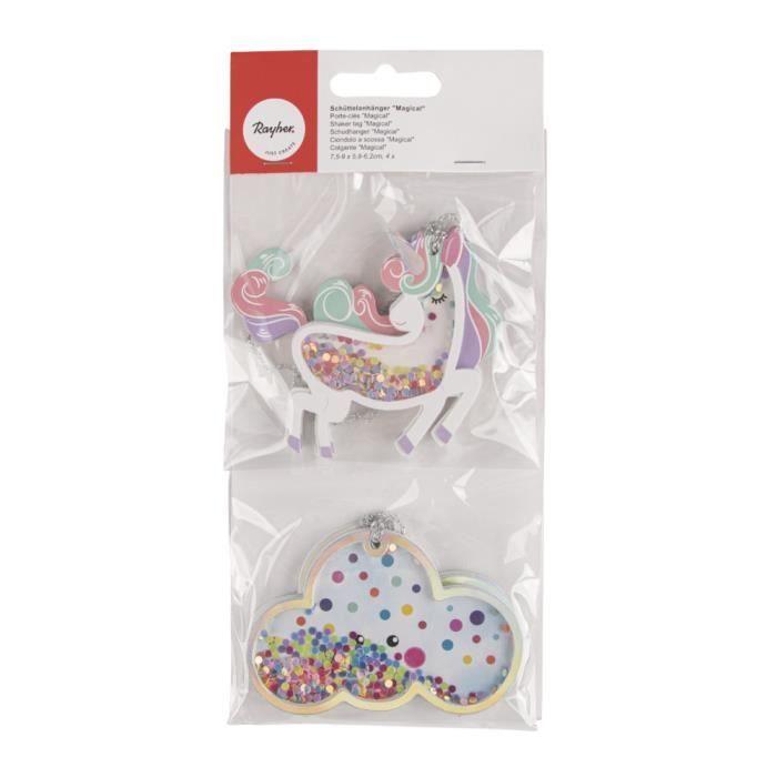 "Space" Keychains, 9 - 9.5 X 4 - 7cm, 4 Pcs {color}