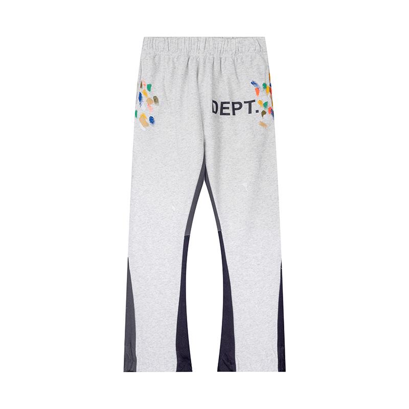 GALLERY DEPT Men's Classic Hand-Painted Splatter Graffiti Cotton Sweatpants