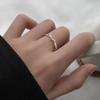 Simple Geometric Winding Ring Soft Finger Fit Personality Cold Wind Adjustable Women's Index Finger Minimalist Ring