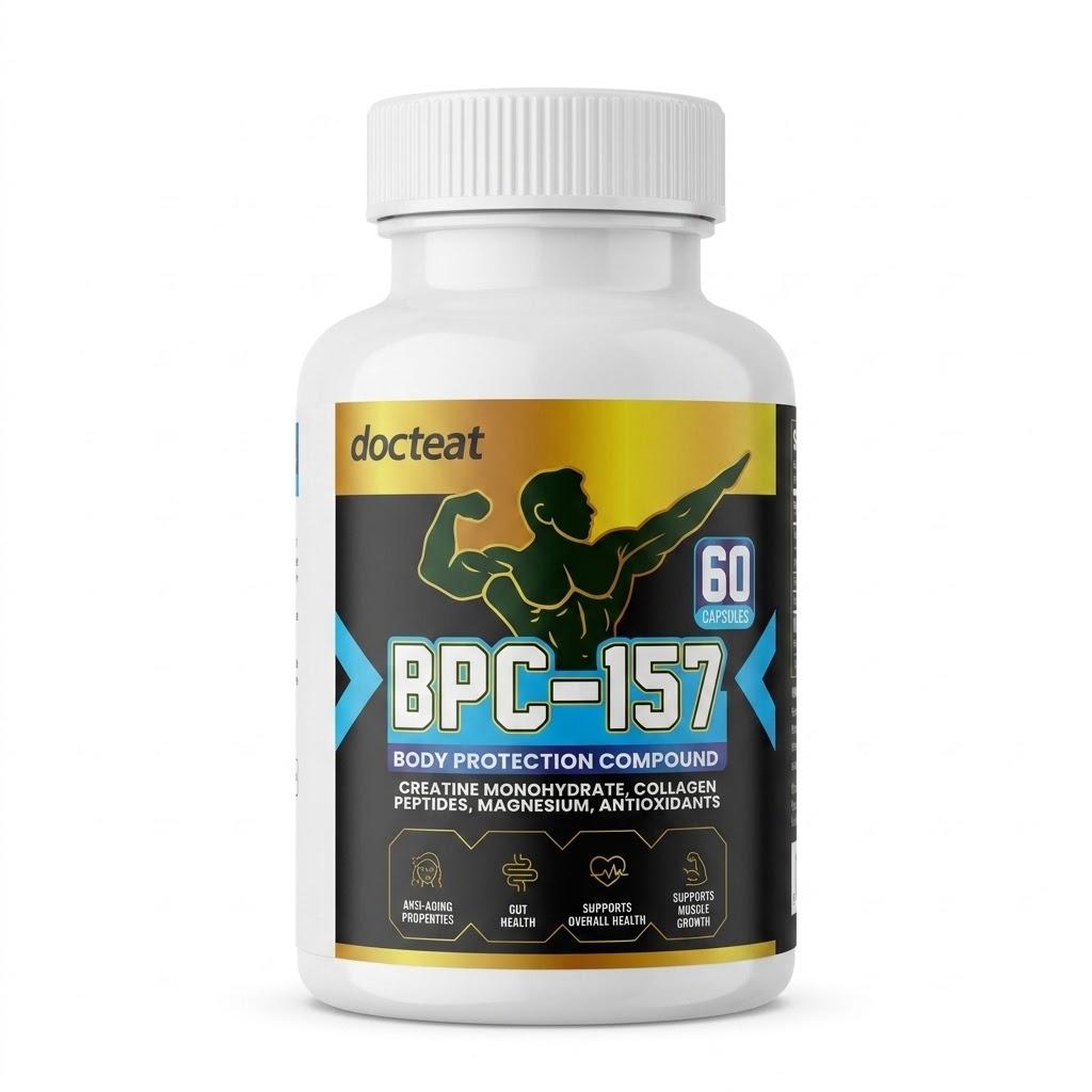 Docteat BPC-157 1000 mcg – Unterstützung für die Darmgesundheit & Muskelregeneration (60 Kapseln) 1pack
