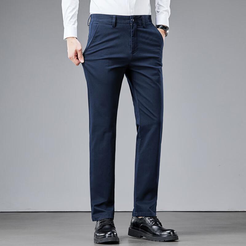 PLAYBOY Men s Straight-Leg Stretch Casual Pants 33