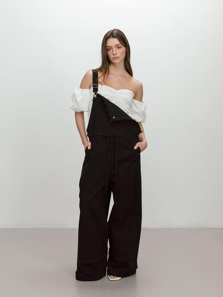 MOIFAIRE Puff Shirring Blouse / White