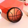 Small Ball Purses With Wristband Football Basketball Dinosaurs Printed Zipper Pouch For Coin Card Key Storage Earphone Box