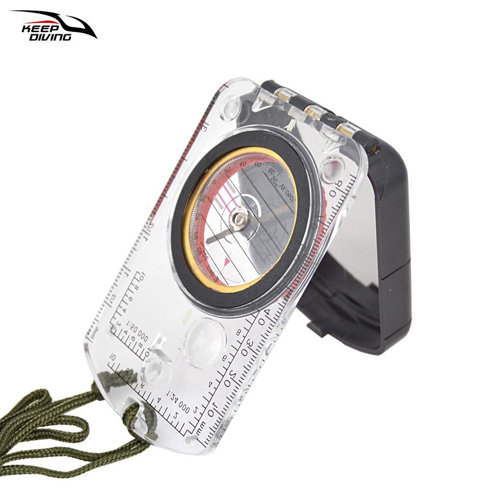 Multi-Functional Luminous Card Compass with Light for Outdoor Adventure and Navigation.