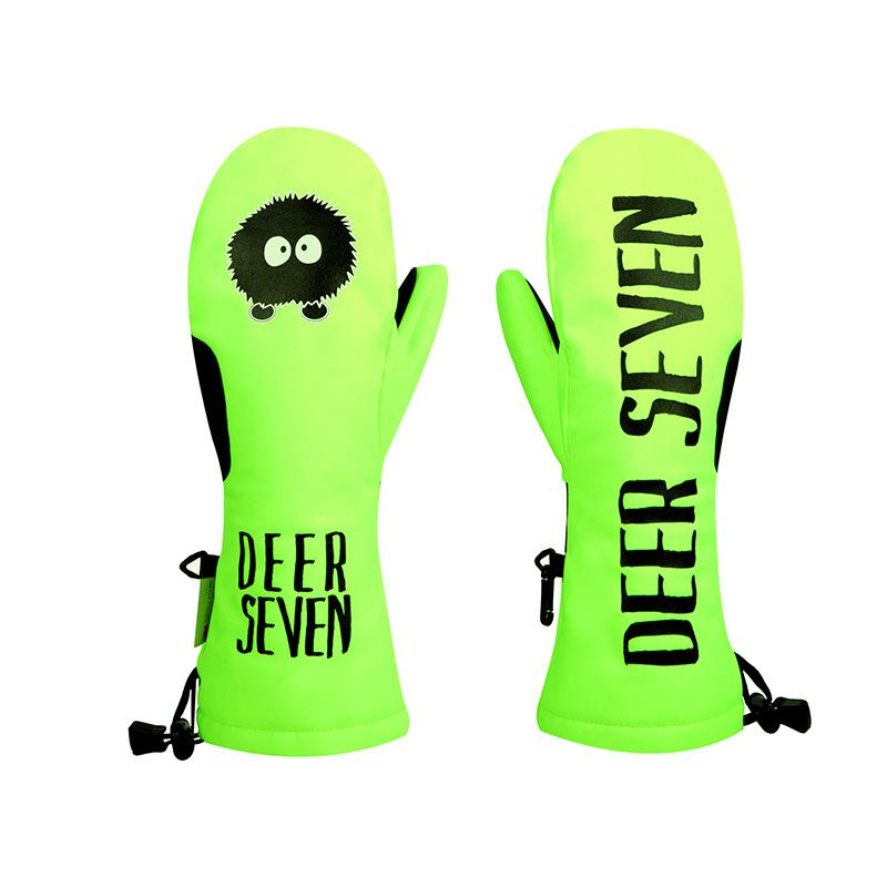 Thinsulate Cartoon Winter Snowboard Gloves - Men's, Women's, and Children's Windproof, Warm Outdoor Mittens