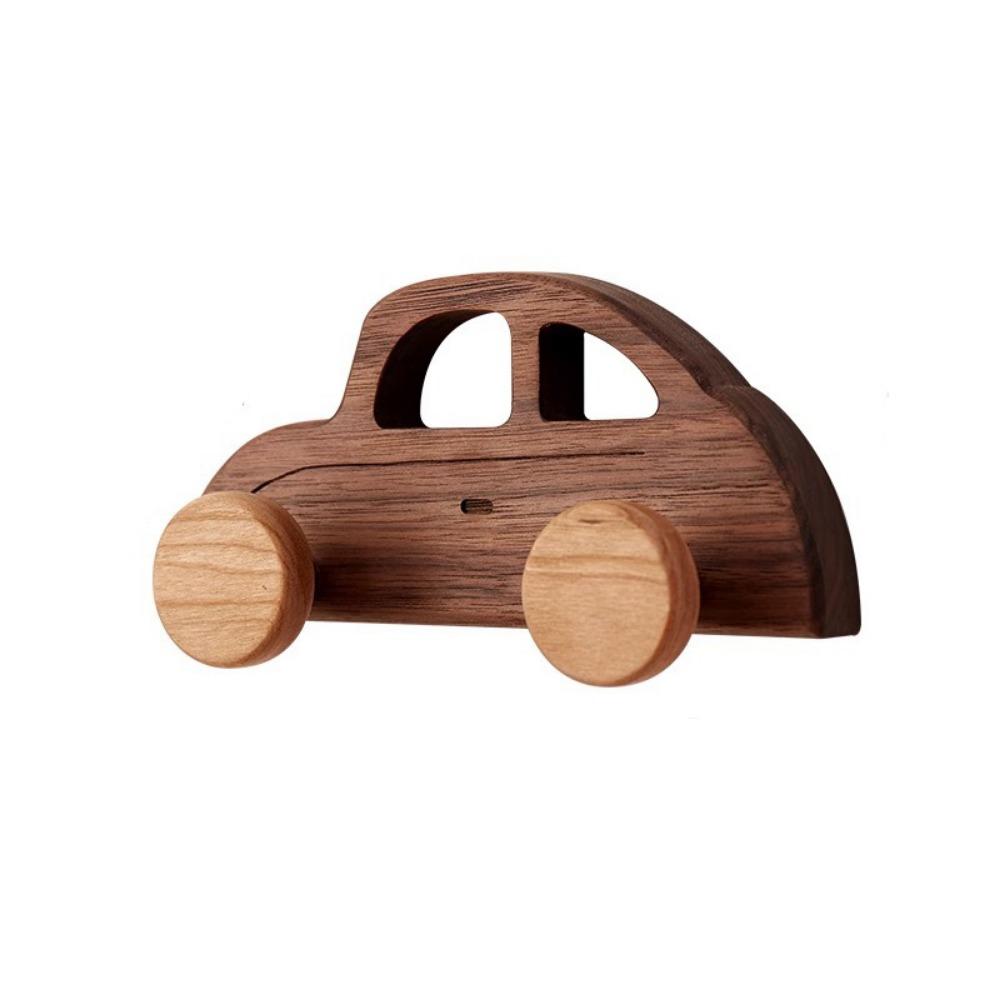 Wall Mounted Wood Car Shaped Hooks Decorative Coat Bag Hook Cartoon Car Wall Hooks  Entrance