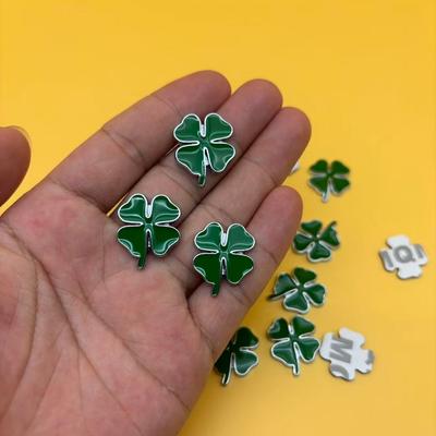 3D Metal Green Four-Leaf Emblem, Car Interior Badge For Giulietta Giulia Spider 147 156 166 159 GT