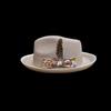 Direct Wool Top Hat, Flower Cloth Bow Decoration Pure Wool Felt Top Hat