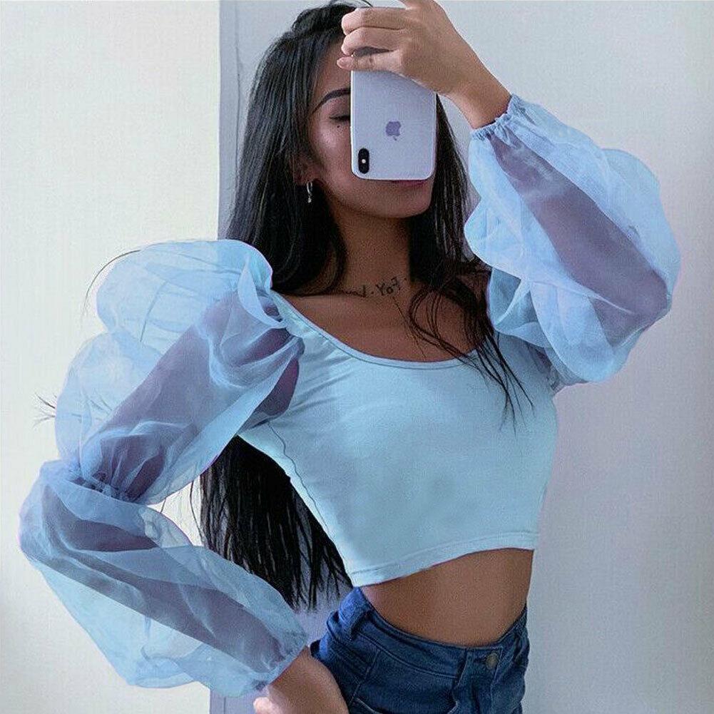 Long Sleeves Elegant Blouse Tops 