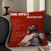 Neue Tame Impala Psychedelische Kissenhülle Kissenbezug Auto Wurfkissenbezug Für Sofa Auto Weihnachtsgeschenk 40x40cm 45x45cm