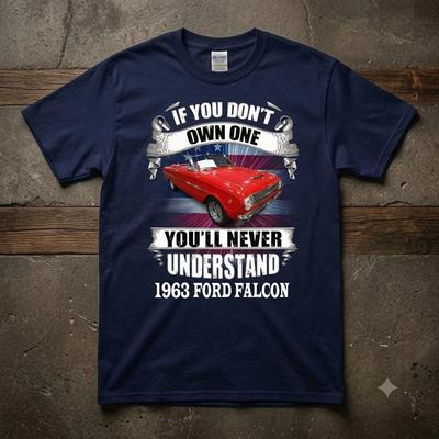 HOT!!! 1963 Ford Falcon Shirt Vintage Auto Muscle Graphic Unisex T-shirt Unisex T-Shirt