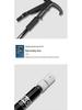 Ultralight Adjustable Hiking Poles with Curved Handle, Aluminum Alloy 6061, Three-Section Off-Road Walking Stick N101
