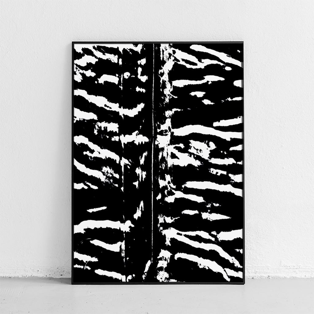 Schwarz-Weiß-Poster Zebra