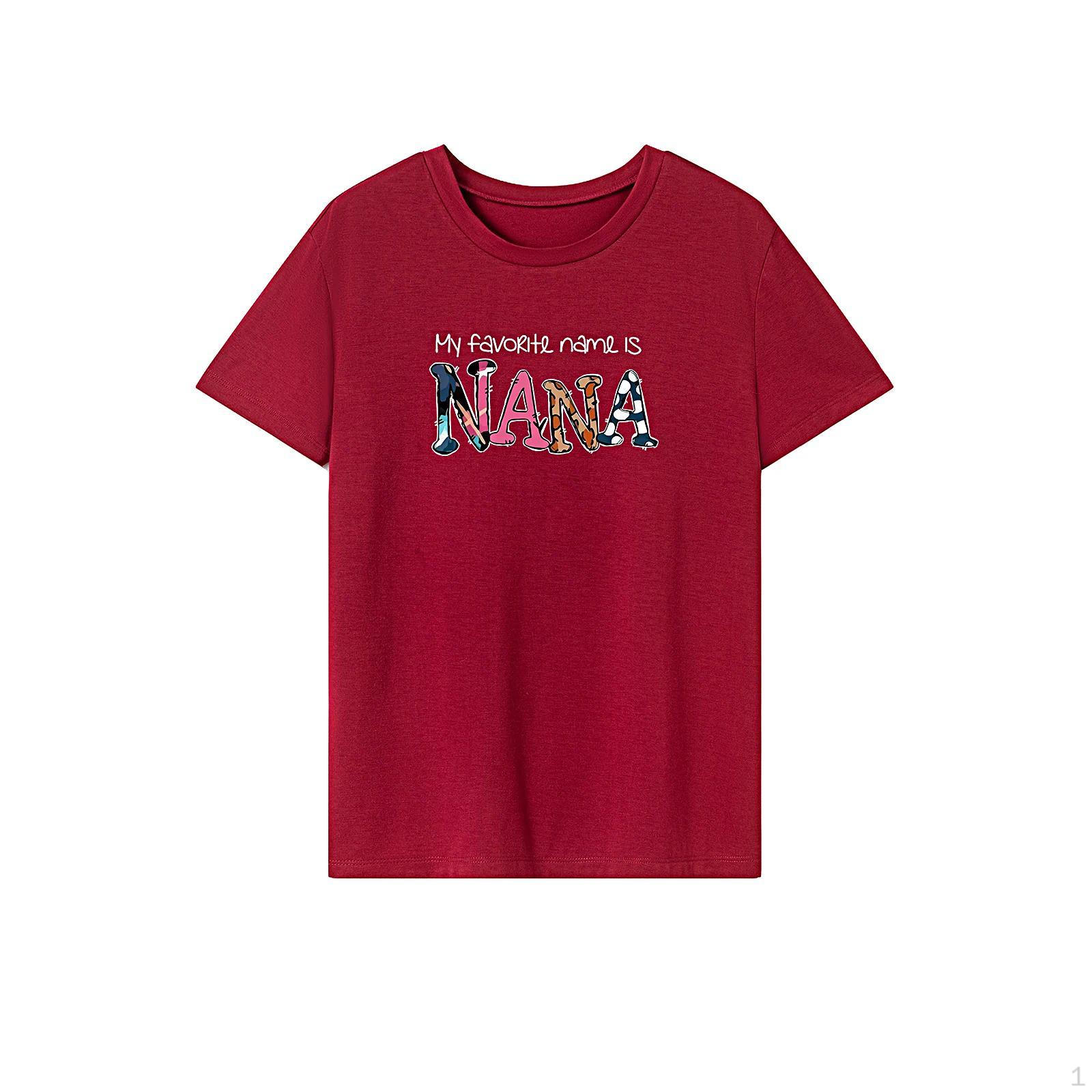

T Shirt for Women Summer Clothing Comfortable Crew Neck Tee Walking Work
