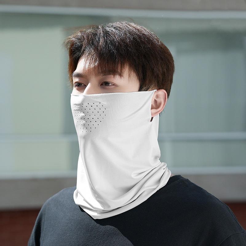 

Летняя тонкая дышащая солнцезащитная маска для лица Ice Silk, защитная балаклава от ультрафиолета, повязка на лицо и шею, шарф для пешего туризма, велоспорта, кемпинга, бандана One Size светло-серый