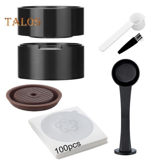 

Набор наполнителя корпуса кофейных капсул. Крышка Легко снимается. Стручки Nespresso Vertuo. Тампонный пресс. Многоразовый держатель капсул Vertuo и набор наполнителей для кисточек. B