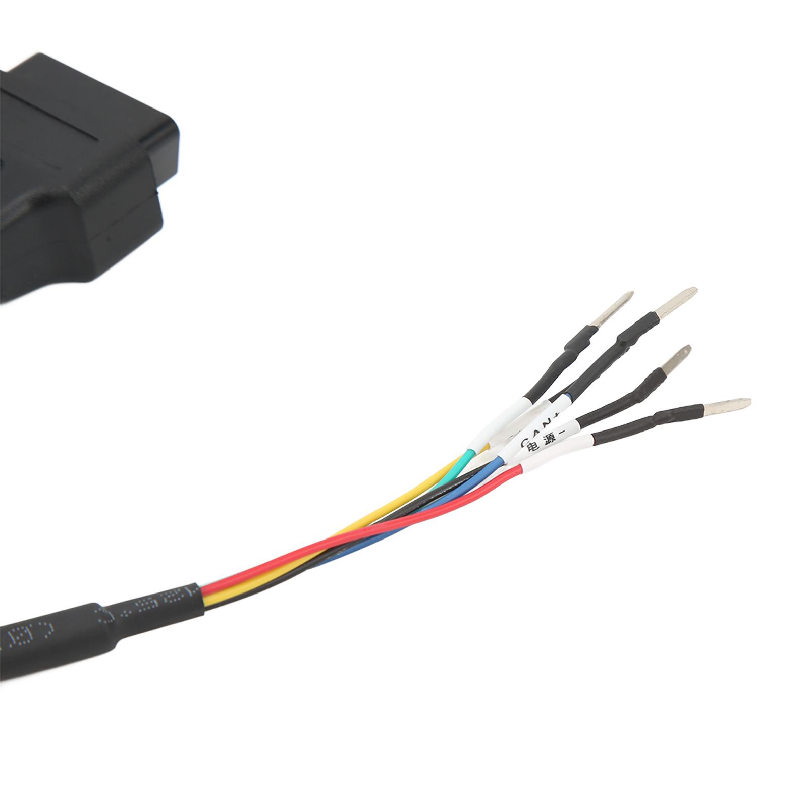 Septpenta OBDII OBD2 Connettore Femmina, 16 Pin K Can Line Connettore Jumper Tester Connettore Cavo a Treccia Adattatore Cavo Per Camion Auto Moto