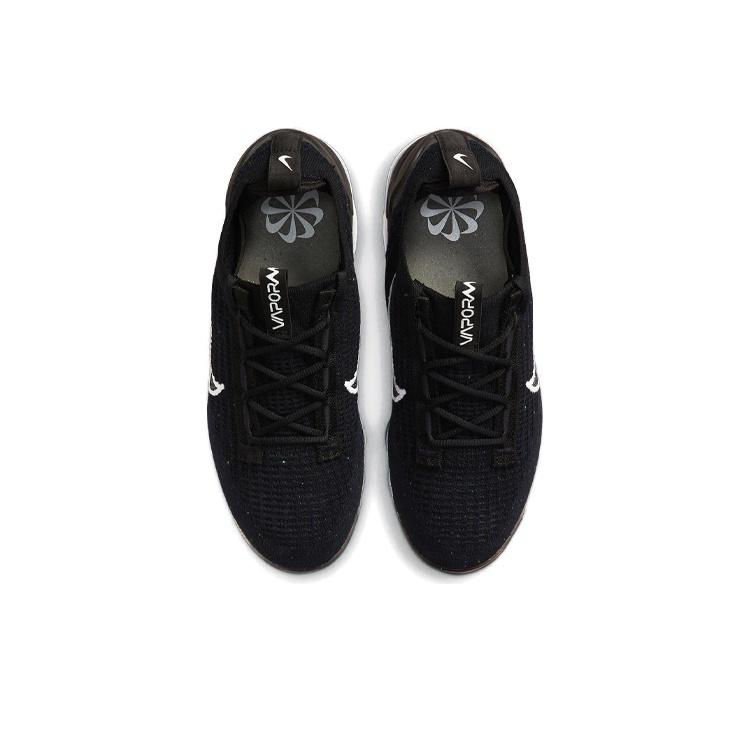 Nike Air VaporMax 2021 Flyknit Schwarz Gesprenkelt Damen Sneaker Metallic-Silber Weiß DC4112-002