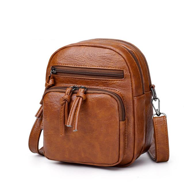 

Yogodlns Vintage Crossbody Bag Women Soft PU Leather Shoulder Bag Multifunction Messenger Bag Small Square Bag Big Capacity Bag as detail page