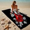 proof beach towel with a V-VOLCOM LOGO4 pattern - soft,absorbent,quick-drying,machine washable - perfect for swimming,camping,bathing