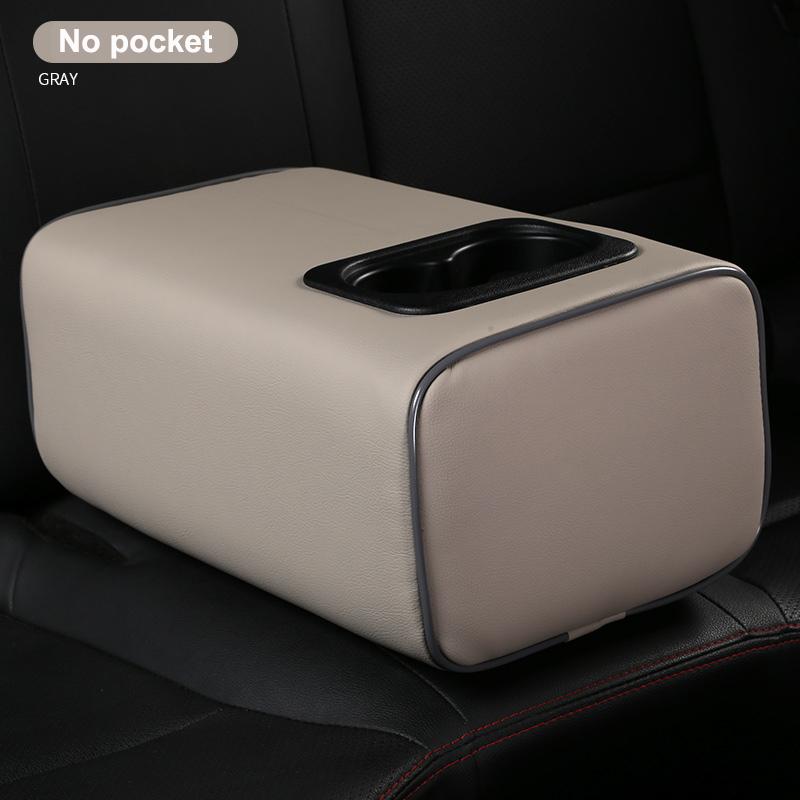 Car Second Row Rear Central Armrest Box with Cup Holder Arm Rest For SKODA Octavia Rapid Yeti Fabai KAROQ Superb 2010-2023
