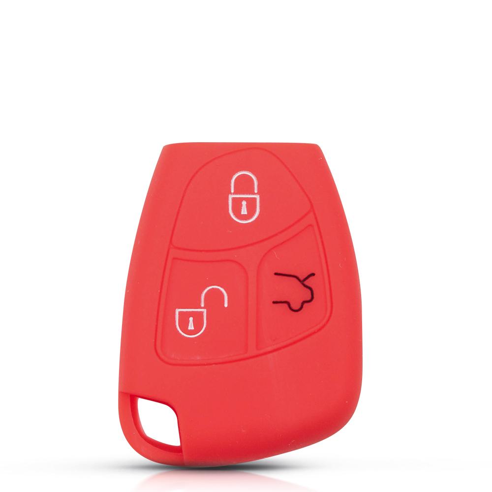For Mercedes-Benz Cl55 Cl600 Cl65 C230 C240 C280 C320 3 Button Silicone Remote Key Cover Protector Shell Case Fob