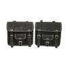 Handmade Goat Leather Motorcycle Saddlebags by Parrys Leather World, Vintage Panniers Set of 2, Durable Rider Storage