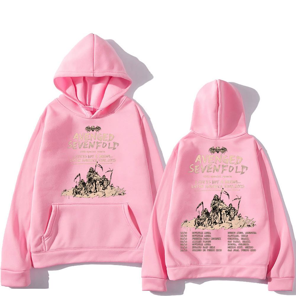 Avenged Sevenfold Hoodies Avenged Sevenfold Lateinamerika Tour Sweatshirts Neuartige Kleidung Damen Herren Lockerer Pullover