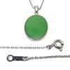 Shinjuku Gin no Kura May Birthstone Genuine Jadeite Silver 925 Necklace Natural Stone Power Stone