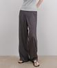 MIND BRIDGE WOMEN [W] Single-Pleat Wide Back Elastic Pants