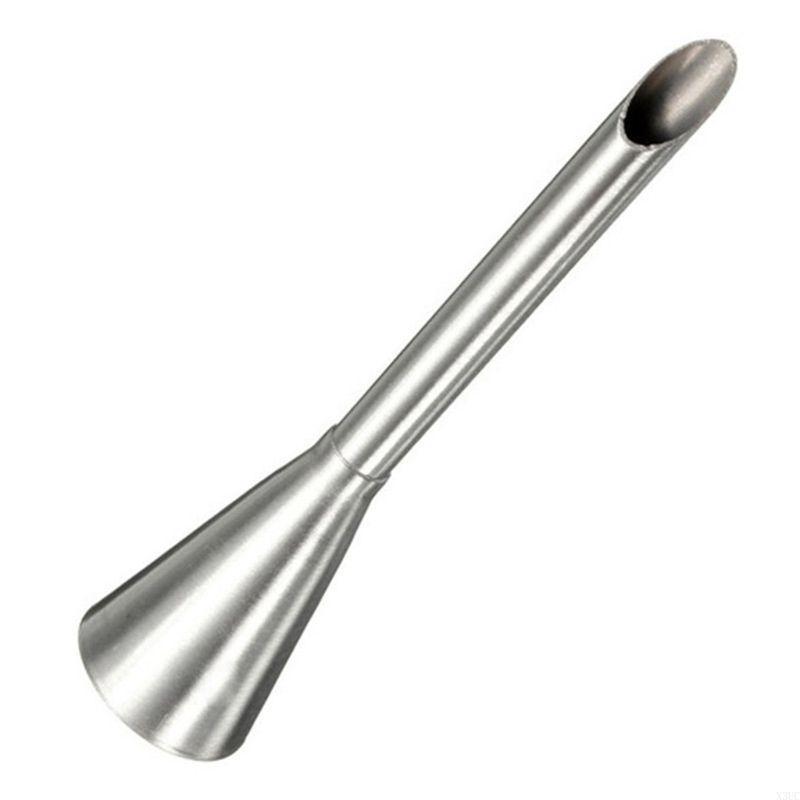 Cream Long Puff Cake Pastry Tools Nozzle Tip Stainless Steel Decorating X3UC серебряный