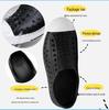 LUCEEO Kids' Summer Beach Sandals and Clogs - Closed-Toe, Hollow Design for Boys & Girls