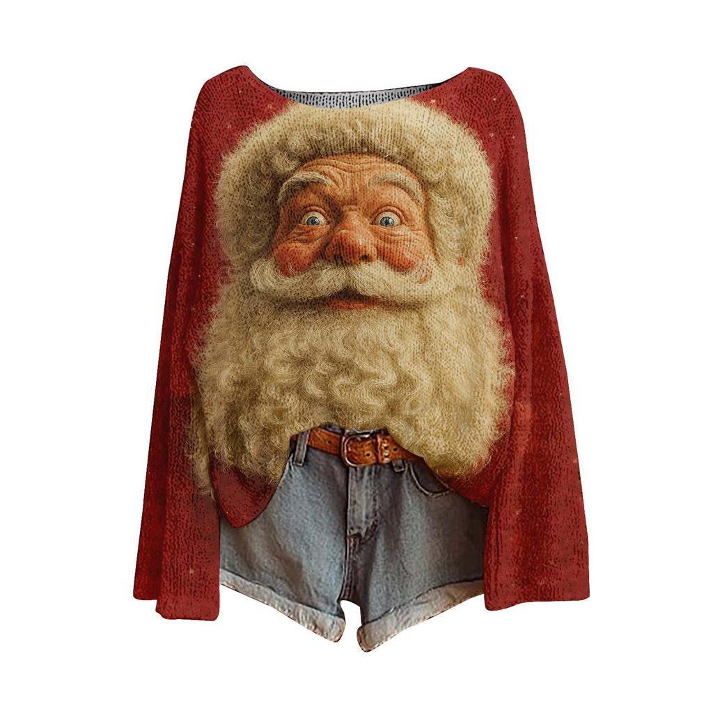 XDC-YZL84-One-word Neck Pullover Sweater 3D Printing