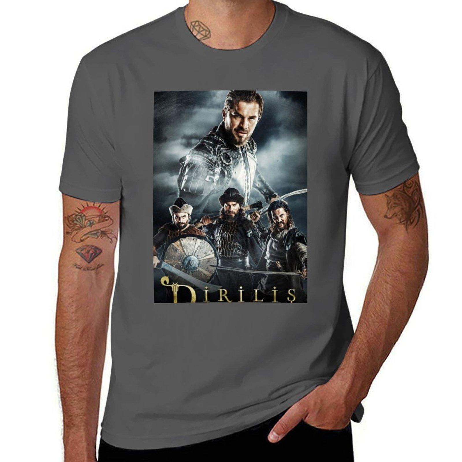 

ERTUGRUL BEY AND ALPS IYI T-Shirt shirts graphic tees summer top heavyweight t shirts for men 4XL