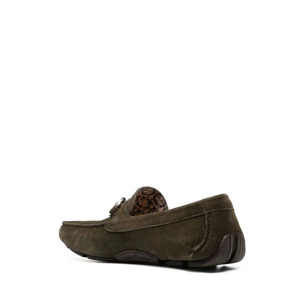 Salvatore Ferragamo Ferragamo Ornament Driver Brown