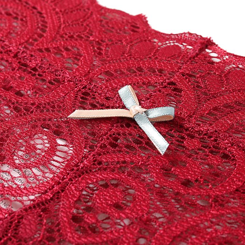 2Pcs/Lot Women Sexy Lace Panties Bow Low-Rise Temptation Lingerie Female G String Transparent Underwear Embroidery Thong Intimates
